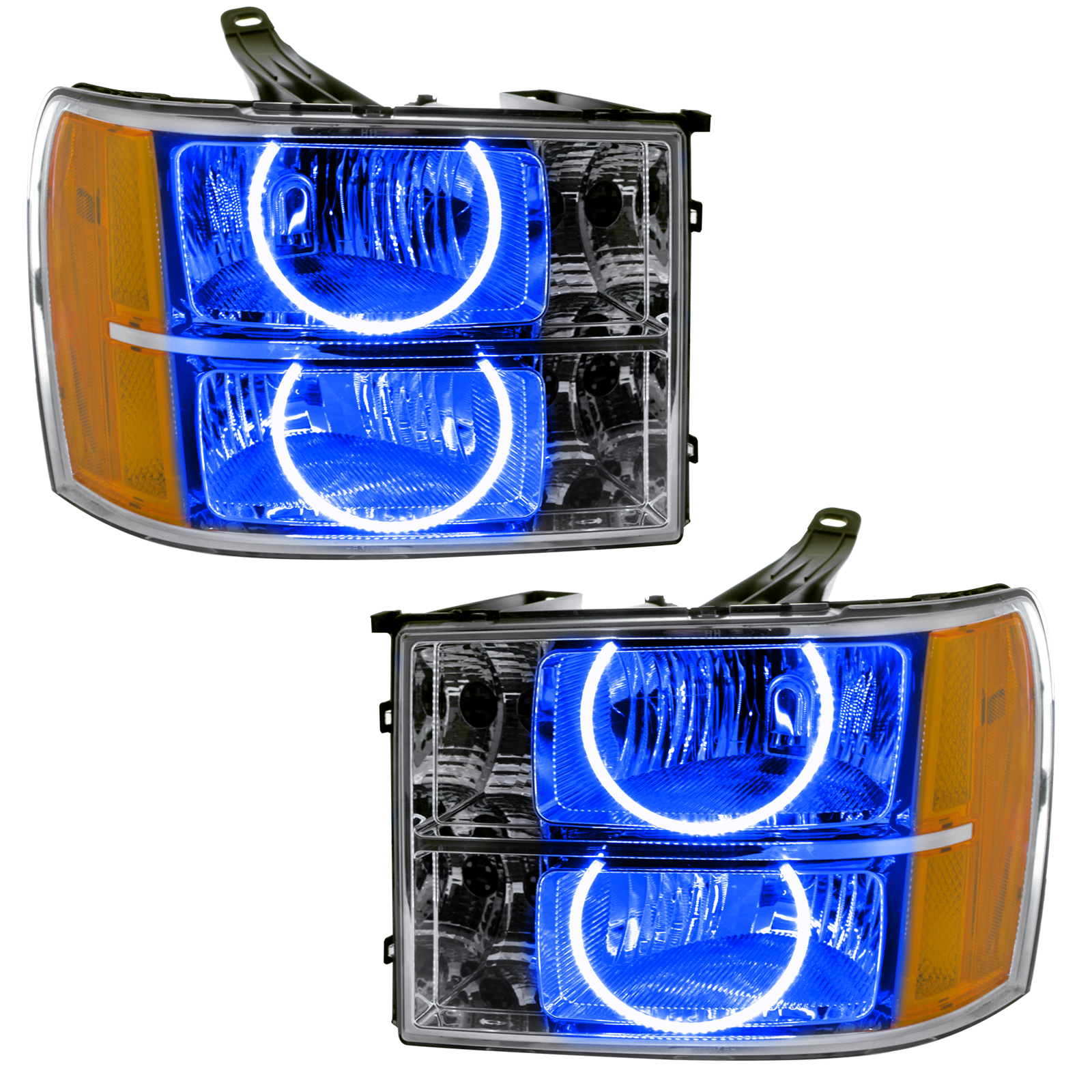 8165-002 - 2007-2013 GMC Sierra SMD HL - Round Ring Design